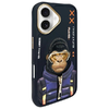 Nimmy Cool&Cute 2.0 Monkey tok iPhone 16 - fekete - 0. kép