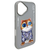 Nimmy Glasses Cool Cat iPhone 16 tok - Szürke - 2. kép