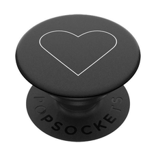 Popsockets 2 Fehér Szív Fekete Tartó és Telefonállvány