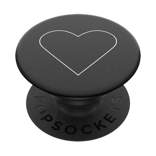 Popsockets 2 Fehér Szív Fekete Tartó és Telefonállvány