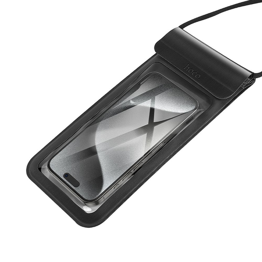 Vízálló tok mobiltelefonhoz Hoco IP68 240 x 120 x 15 mm HX53 fekete tok Vízálló tok mobiltelefonhoz Hoco IP68 240 x 120 x 15 mm HX53 fekete tok