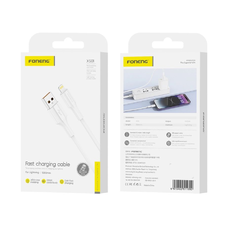 FONENG kábel XS01 Lightning 2.4A 1M Fehér