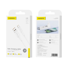 FONENG kábel XS01 USB-C 3A 1M Fehér