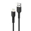 FONENG kábel X36 Lightning 2.4A 1M Fekete - 0. kép