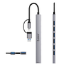 Orico YSA2-U3 USB-A/USB-C Hub Docking Station 1x USB-A 3.0 + 6x USB-A 2.0 - Gray - 0. kép