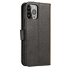 Nokia X30 Magnet Case fliptok pénztárcafunkcióval és állvánnyal fekete tok - 2. kép