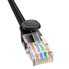 Baseus High Speed ​​Cat 5 RJ-45 Ethernet kábel 1000Mb/s 0.5m kerek - fekete - 1. kép