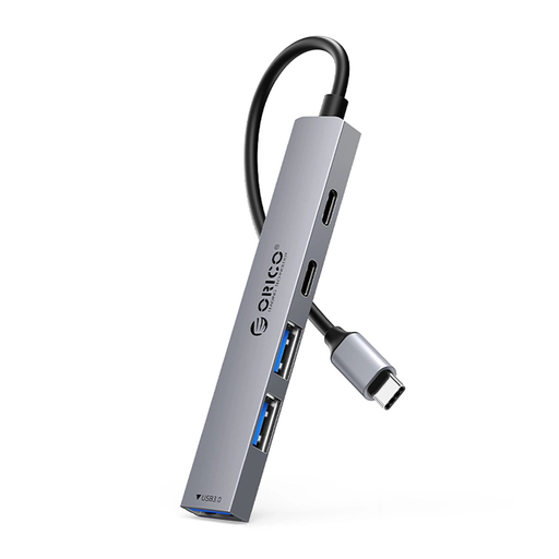 Orico YSB4-U2 USB-A/USB-C Hub Dokkoló Állomás 2x USB-A 2.0 + 1x USB-A 3.0 + 1x USB-C 2.0 + 1x USB-C - Szürke