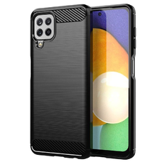Carbon tok rugalmas TPU borítás Samsung Galaxy A22 4G fekete tok
