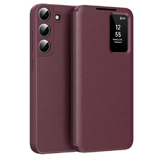  Techsuit - SmartView sorozat - Samsung Galaxy S22 5G - Piros tok