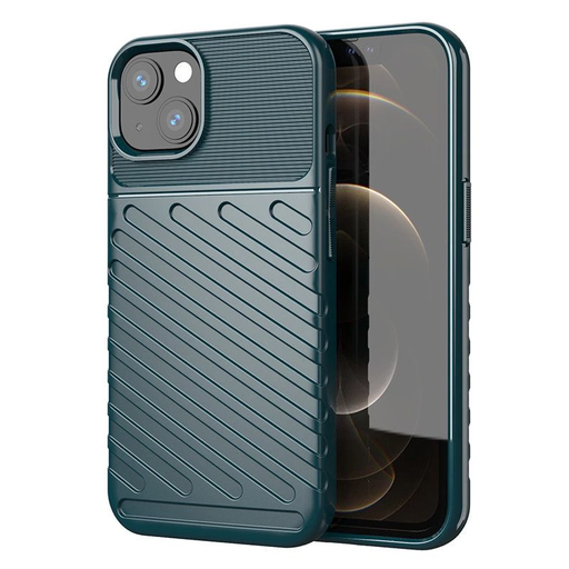 Thunder tok rugalmas, tartós, masszív TPU tok iPhone 13 mini zöld Thunder tok rugalmas, tartós, masszív TPU tok iPhone 13 mini zöld