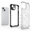Honeycomb tok iPhone 14-hez, páncélozott hibrid borítás fekete - 1. kép