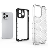 Honeycomb sorozatú páncélozott hibrid iPhone 14 Pro fekete tok - 1. kép