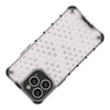 Honeycomb sorozatú páncélozott hibrid iPhone 14 Pro fekete tok - 3. kép