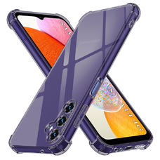  Techsuit - Ütésálló Átlátszó Szilikon - Samsung Galaxy A14 4G / A14 5G - Füst Fekete tok