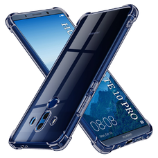  Techsuit - Ütésálló Átlátszó Szilikon - Huawei Mate 10 Pro - Füst Fekete tok