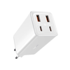  Baseus - Fali töltő GaN6 Pro (P10162705212-00) - 2x USB, 2x Type-C, 100W, Type-C kábel, 100W, 20V, 5A, 1m - Fehér - 0. kép