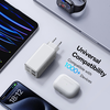  Baseus - Fali töltő GaN6 Pro (P10162705212-00) - 2x USB, 2x Type-C, 100W, Type-C kábel, 100W, 20V, 5A, 1m - Fehér - 3. kép