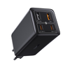  Baseus - GaN6 Pro fali töltő (P10162705112-00) - 2x USB, 2x Type-C, 100W, Kábellel Type-C, 100W, 20V, 5A, 1m - Fekete - 0. kép