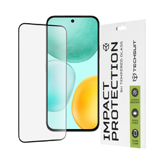  Techsuit - 111D Teljes Fedésű / Teljes Ragasztású Üveg - Honor X6c - Fekete üvegfólia