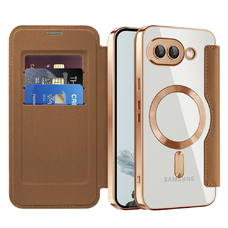  Techsuit - SmartMag könyves tok - Google Pixel 9a - Barna