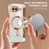  Techsuit - SmartMag könyves tok - Google Pixel 9a - Barna - 4. kép