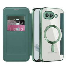  Techsuit - SmartMag könyv tok - Google Pixel 9a - Zöld