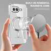  Techsuit - SmartMag Könyv Tok - Google Pixel 9a - Szürke tok - 3. kép