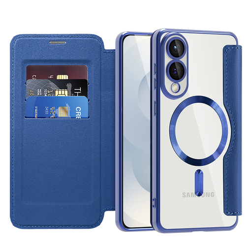  Techsuit - SmartMag Könyvtok - Samsung Galaxy S25 Edge - Kék tok