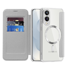  Techsuit - SmartMag könyvtok - Samsung Galaxy S25 Edge - Szürke tok