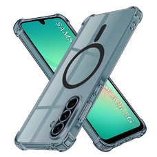  Techsuit - Ütésálló Átlátszó Szilikon MagSafe - Samsung Galaxy A26 5G - Füst Fekete tok