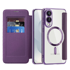  Techsuit - SmartMag könyvtok - Samsung Galaxy S25 Edge - Lila tok
