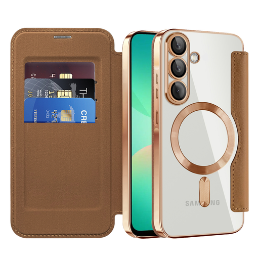 Techsuit - SmartMag könyvtok - Samsung Galaxy A26 5G - Barna tok Techsuit - SmartMag könyvtok - Samsung Galaxy A26 5G - Barna tok