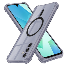  Techsuit - Ütésálló Átlátszó Szilikon MagSafe - Samsung Galaxy A16 4G / A16 5G - Füst Fekete tok