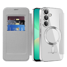  Techsuit - SmartMag Könyvtok - Samsung Galaxy A26 5G - Szürke tok