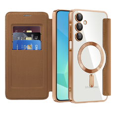  Techsuit - SmartMag Könyv Tok - Samsung Galaxy A16 4G / A16 5G - Barna tok