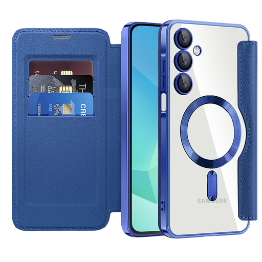  Techsuit - SmartMag könyv típusú tok - Samsung Galaxy A16 4G / A16 5G - Kék