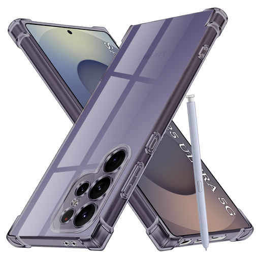 Techsuit - Ütésálló Tiszta Szilikon - Samsung Galaxy S25 Ultra - Füst Fekete tok Techsuit - Ütésálló Tiszta Szilikon - Samsung Galaxy S25 Ultra - Füst Fekete tok