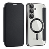 Techsuit - SmartMag Könyvtok - Samsung Galaxy S25 Plus - Fekete tok - 0. kép