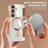  Techsuit - SmartMag Könyv Tok - Samsung Galaxy S25 Plus - Barna tok - 4. kép