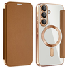  Techsuit - SmartMag könyvtok - Samsung Galaxy A36 5G - Barna tok - 0. kép