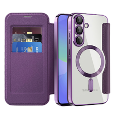  Techsuit - SmartMag könyvtok - Samsung Galaxy A36 5G - Lila tok