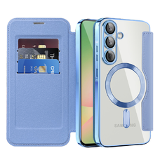  Techsuit - SmartMag könyvtok - Samsung Galaxy A56 5G - Világoskék tok