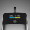 SBS 10000mAh PD 20W Powerbank, LCD kijelzős beépített USB-C kábellel - Szürke - 4. kép