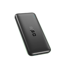 SBS Infinity Power Bank 10000mAh 10W LiFePo₄ USB-A USB-C - Fekete