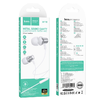 HOCO vezetékes fülhallgatók Jack 3,5 mm mikrofonnal M110 ezüst - 2. kép