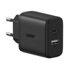 Ugreen X227 20W GaN fali töltő 1x USB-A 1x USB-C - Fekete - 0. kép