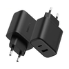 Ugreen X227 20W GaN fali töltő 1x USB-A 1x USB-C - Fekete - 2. kép