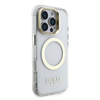 Guess IML Gold Outline Stand Camera Frame MagSafe tok iPhone 16 Pro-hoz Átlátszó Tok - 2. kép