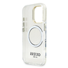 Guess IML Gold Outline Stand Camera Frame MagSafe tok iPhone 16 Pro-hoz Átlátszó Tok - 4. kép